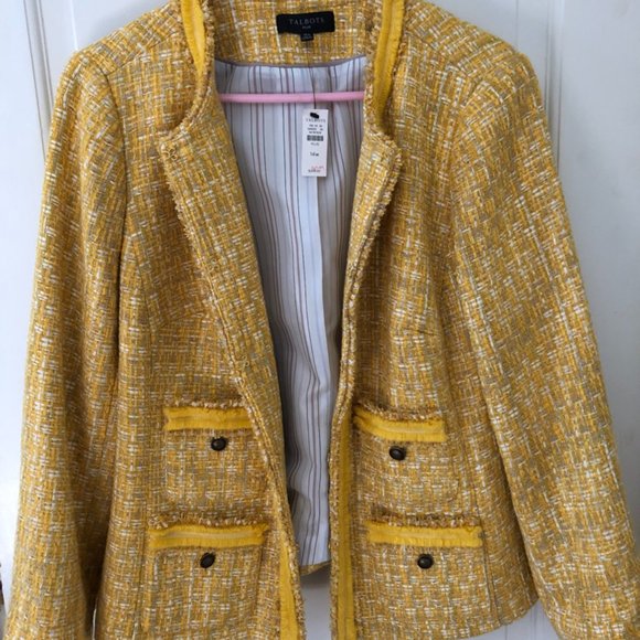 Talbots Plus Size Tweed Jacket - Picture 1 of 4
